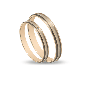 Βέρες Σετ Χρυσές με Ζιργκόν MASCHIO FEMMINA SL80 - themelidisjewels